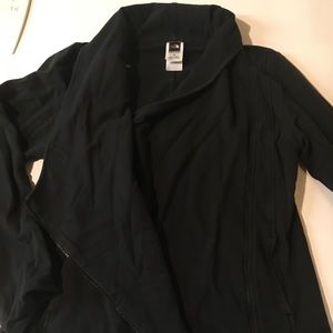 Large north face zip sweatshirt